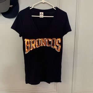 Pink Victoria’s Secret Denver Broncos shirt